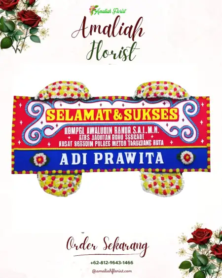 Papan Bunga Ucapan Selamat Teloyo