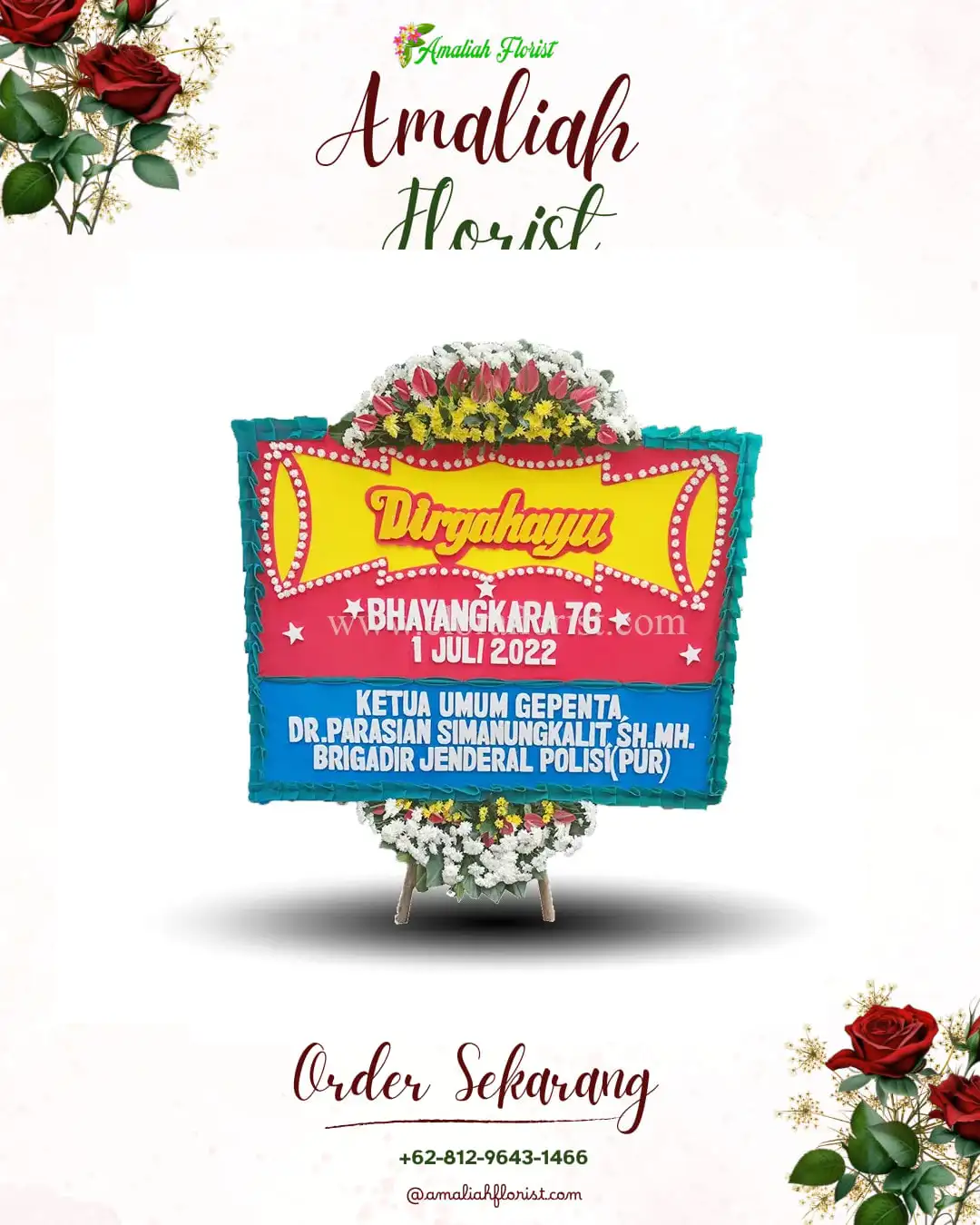 Papan Bunga HUT Ulang Tahun Teloyo